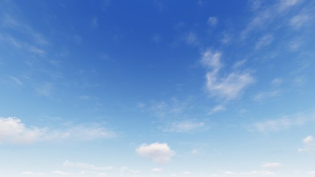 Cloudy blue sky abstract background, blue sky background with tiny clouds, 3d rendering

