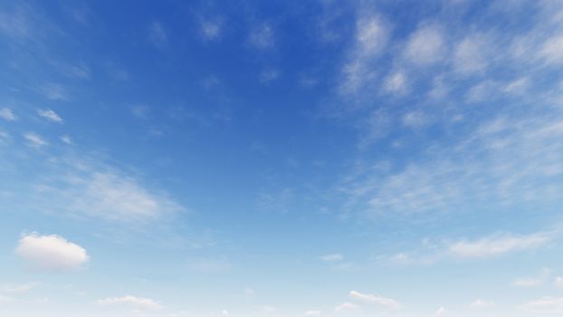 Cloudy blue sky abstract background, blue sky background with tiny clouds, 3d rendering

