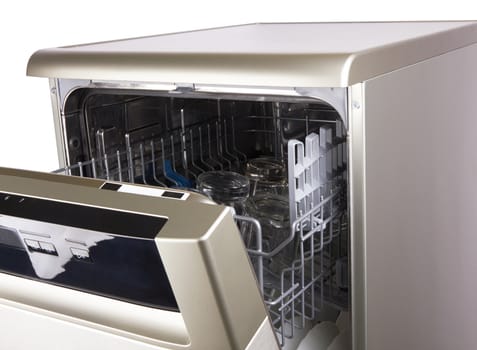 Dishwasher machine isolated on a white background