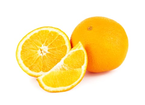 Orange fruit  isolated on a white background