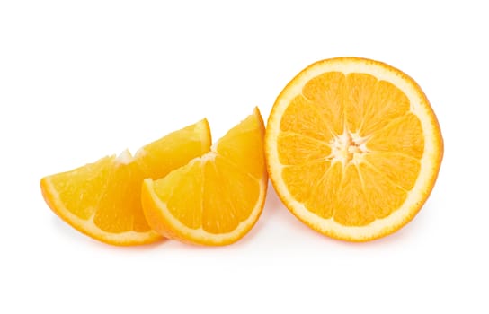 Orange fruit isolated on a white background