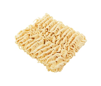 instant noodles on a white background