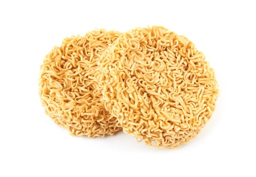 instant noodles on a white background