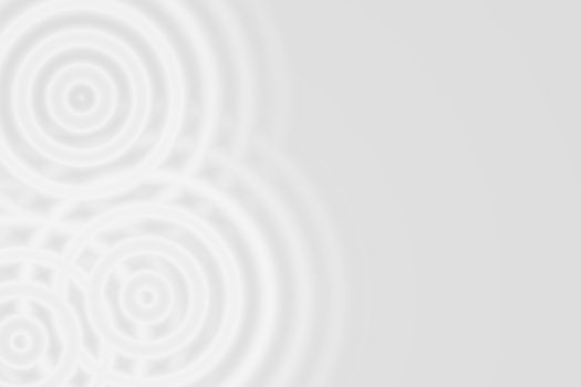 Abstract white rings sound oscillating, circle spin soft background