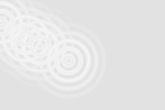 Abstract white rings sound oscillating, circle spin soft background