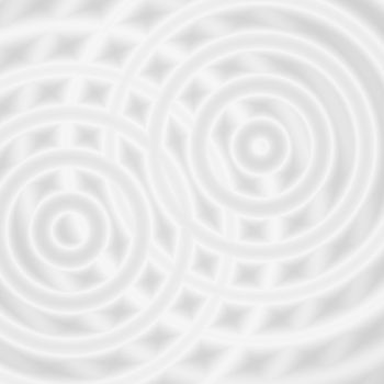 Abstract white rings sound oscillating, circle spin soft background