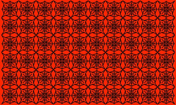 Artistic Pattern Design on Red Background. Vintage Indian Mandala Design. Background, template, web design, frame, business report.