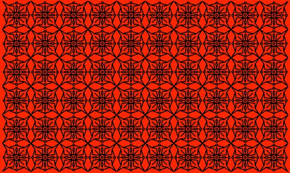 Artistic Pattern Design on Red Background. Vintage Indian Mandala Design. Background, template, web design, frame, business report.