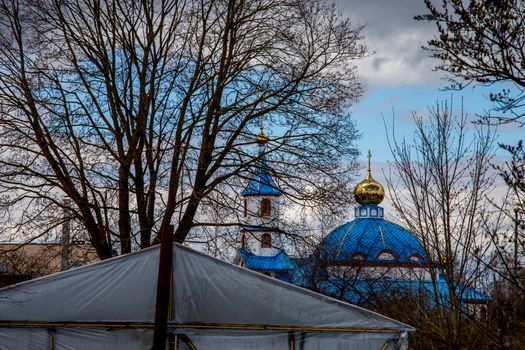 Iecava Orthodox Church in Latvia. 

