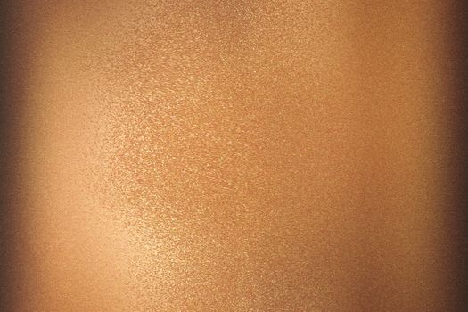 Texture of bronze brushed metallic plate, abstract background
