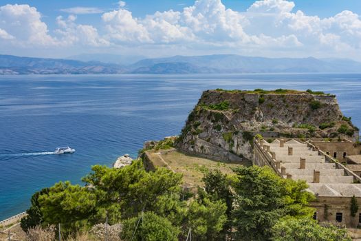 View of Corfu old fortress - Greece