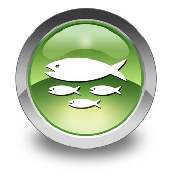 Icon, Button, Pictogram with Fish Hatchery symbol