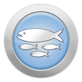Icon, Button, Pictogram with Fish Hatchery symbol