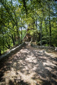 Ruins of old Ksiaz castle - Poland, lower Silesia