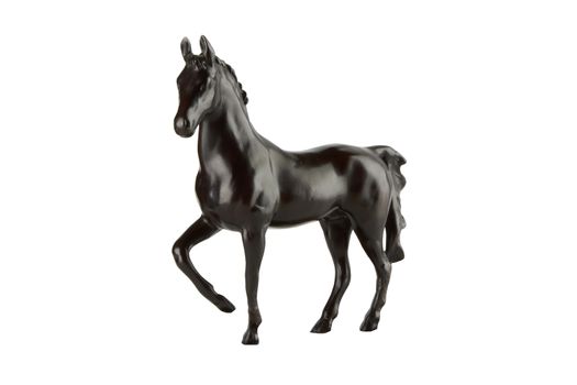 Iron horse isolated on white background 