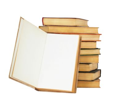 Books isolated on the white background 