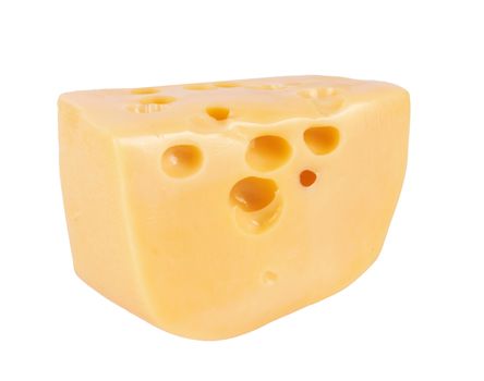 Cheese isolated on white background cutout