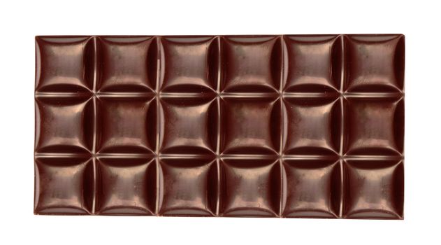 chocolate bars isolated on a white