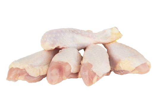 Chicken legs, it is isolated on white 