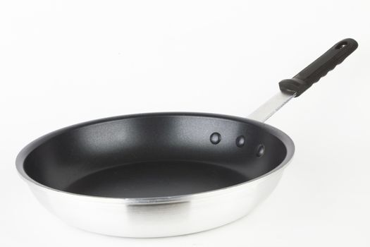 Frying pan on a white background 