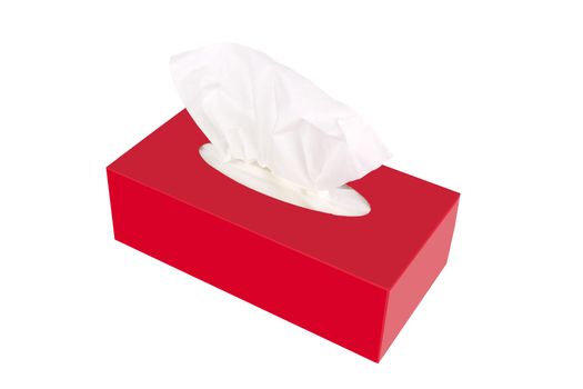 Tissue box isolated on a white