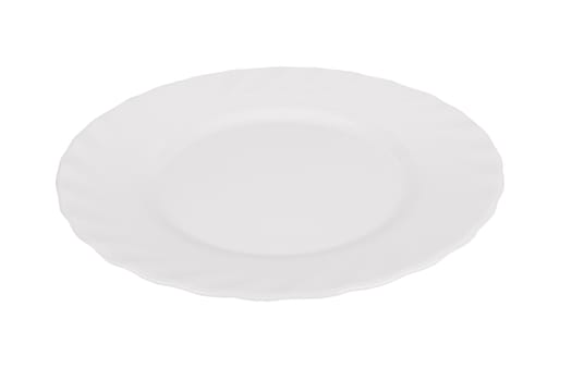 Empty plate isolated on a white background