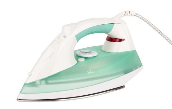 Steam iron isolated on white background 