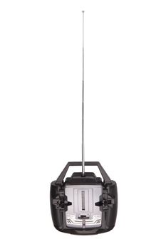 Radio remote control for toy on white background 