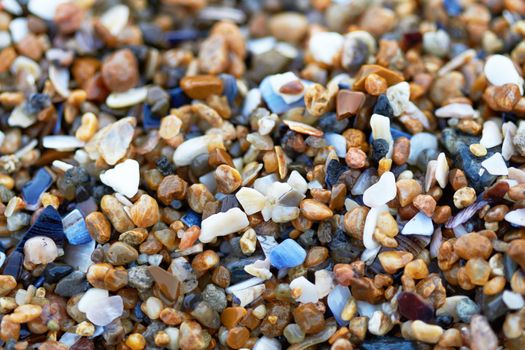 wet beach stones as a background