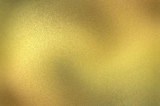 Abstract background, glowing gold wall wave surface