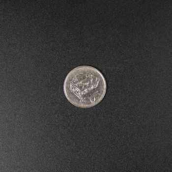 A 20 Sen coin of Malaysian Ringgit