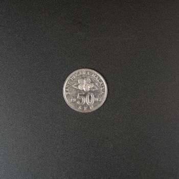 A 50 Sen coin of Malaysian Ringgit