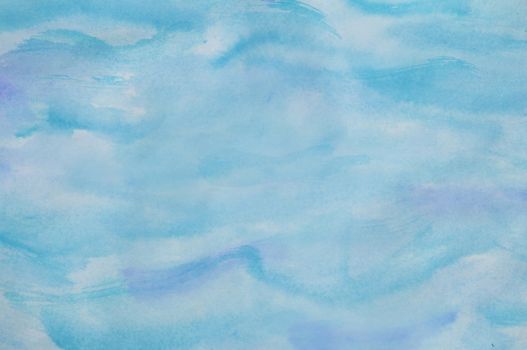 Abstract Watercolor Background in blue and purple hues