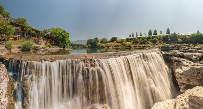 Panoramic View of Niagara Falls on the Cievna river in Montenegro