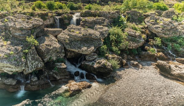 Panoramic View of Niagara Falls on the Cievna river in Montenegro