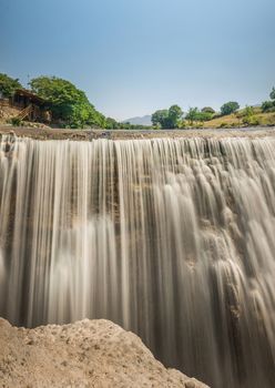 Panoramic View of Niagara Falls on the Cievna river in Montenegro