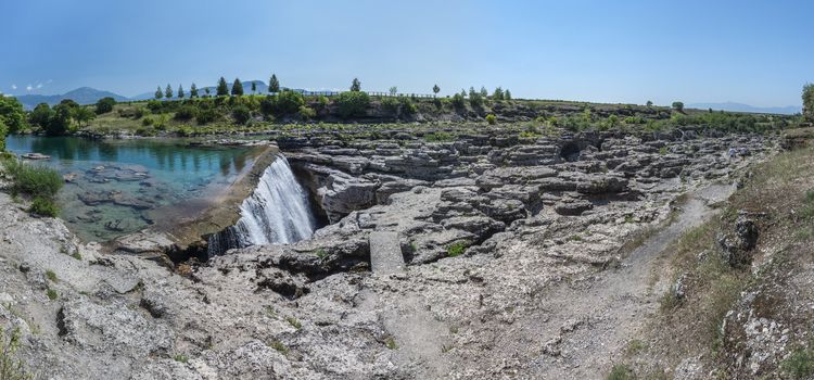 Panoramic View of Niagara Falls on the Cievna river in Montenegro