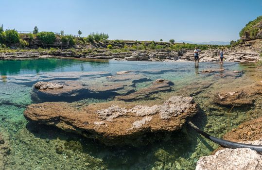 Panoramic View of Niagara Falls on the Cievna river in Montenegro