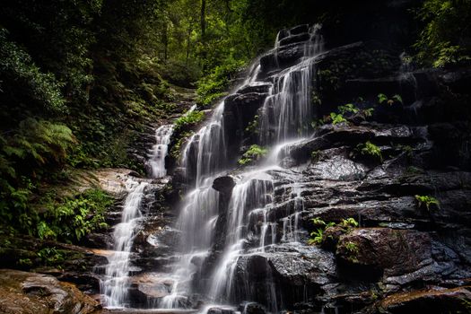 Sylvia Falls along the Valley of the Waters Track, Blue Mountains, Australia