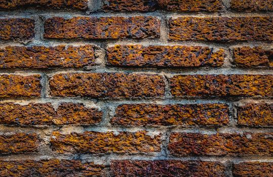 Old brick walls, brown background texture