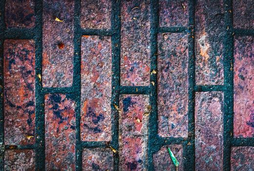 Old brick walls, brown background texture