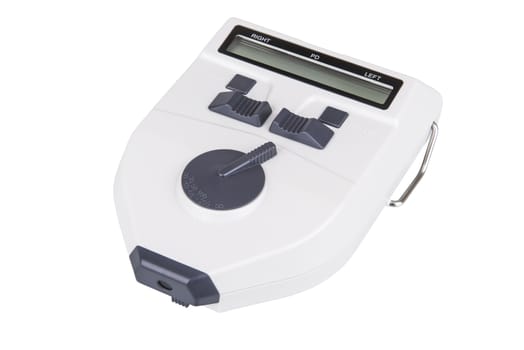Electronic Pupilometer isolated on white background