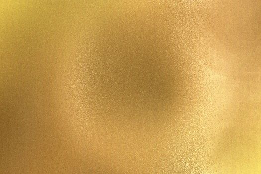 Refraction on gold metal wall texture, abstract background
