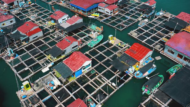 Linshui, Hainan, China Fishermans Village - view from above