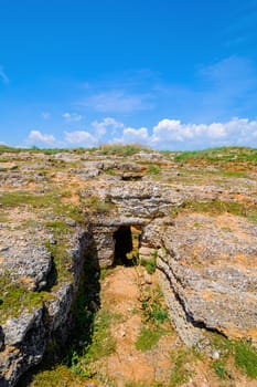 Ancient Necropolis in the Archeological Reserve Yailata, Bulgaria