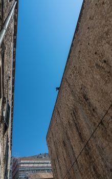 Dubrovnik, Croatia - 07. 13. 2018. The streets of Dubrovnik Old Town, Croatia, on a sunny summer day.