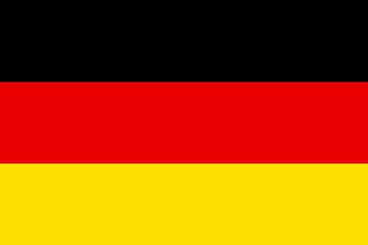 Flag of Germany in minimalistic design and high quality