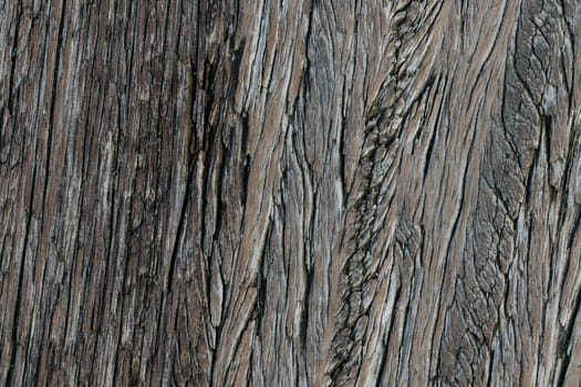 Top view of the wooden floor above the sea in the port. Close up vintage timber flooring