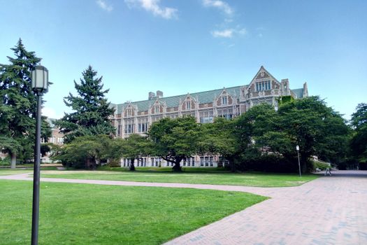 Seattle campus on a sunny clear day