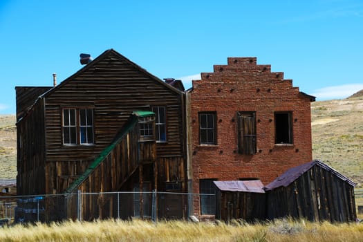 Bodie Ghost Town, town hall abandoned gold mining town, California